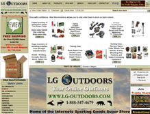 Tablet Screenshot of lg-outdoors.com